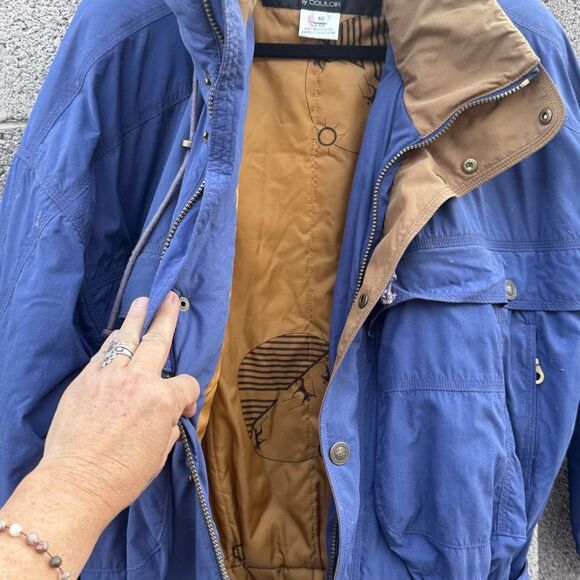 Vintage COULUR METROPOLIS CONSTRUCTION Snowsuit ski winter Bib Men's Large - Picture 6 of 11